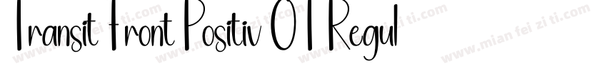 Transit Front Positiv OT Regular字体转换